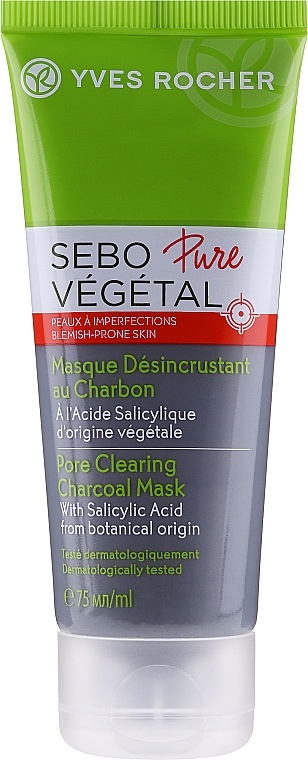 Yves Rocher Masque Desincrustant au Charbon