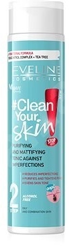 Eveline Cosmetics Clean Your Skin Purifying & Mattifying Tonic