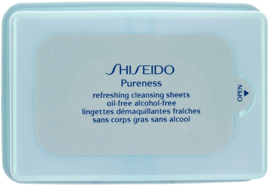 Shiseido Pureness Refreshing Cleansing Sheets, Oil-Free, Alcohol-Free