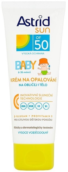 Astrid Sun Baby krém na opalování SPF50