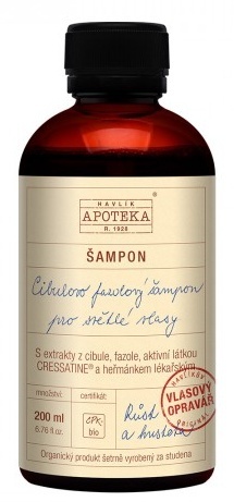Havlíková apotéka Cibulově fazolový vlasový šampon na světlé vlasy