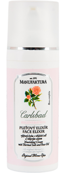 Manufaktura pleťový elixír výživný krém Růže & Vřídelní sůl