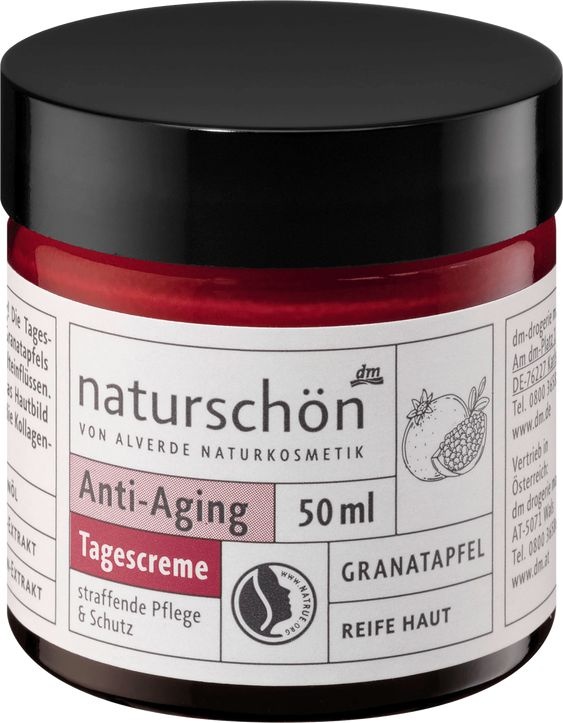 Alverde Denní pleťový krém proti vráskám Naturschön granátové jablko