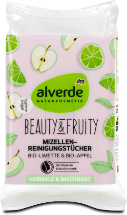 Alverde Čistící Micelární Utěrky Beauty & Fruity