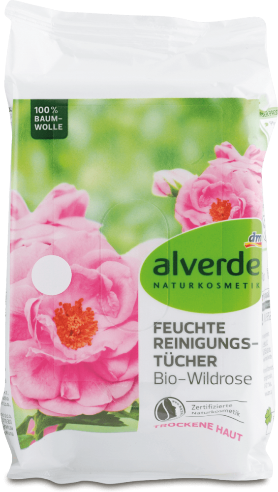 Alverde Vlhčené Utěrky s Divou Růží