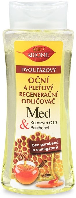 Bione Cosmetics Med + Q10 dvoufázový oční a pleťový regenerační odličovač