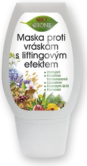 Bione Cosmetics pleťová maska proti vráskám s Liftingovým Účinkem