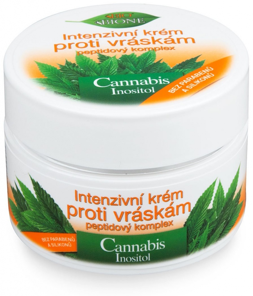Bione Cosmetics Cannabis intenzivní krém proti vráskám s Peptidovým Komplexem