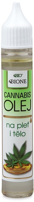 Bione Cosmetics rostlinný olej Cannabis na pleť a tělo