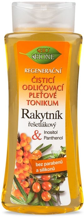 Bione Cosmetics Rakytník regenerační čistící odličovací pleťové tonikum