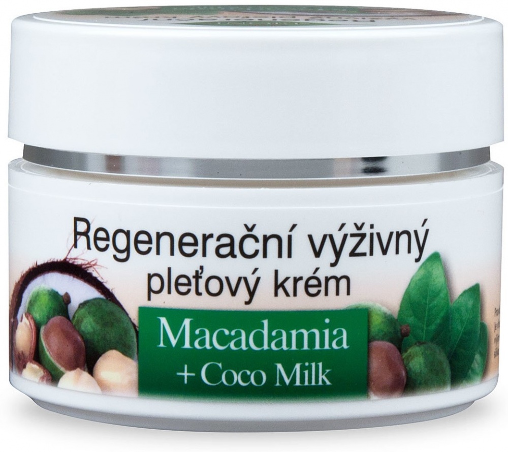 Bione Cosmetics Macadamia a Kokos regenerační výživný pleťový krém