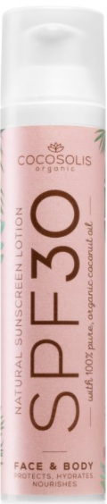 COCOSOLIS organic Natural Sunscreen Lotion SPF30 Face & Body