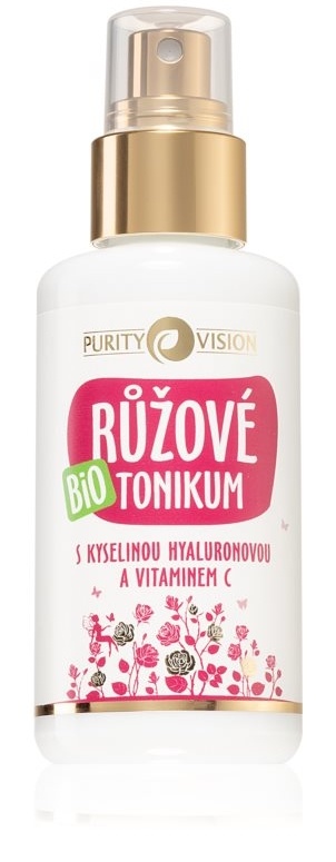 Purity Vision Růžové tonikum s Kyselinou Hyaluronovou a Vitamínem C