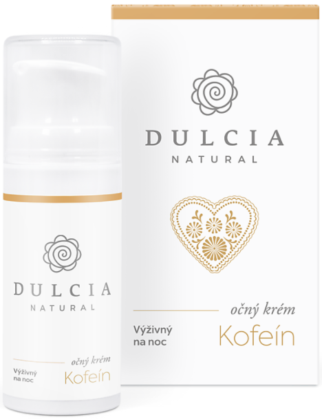 Dulce výživný noční oční krém s Kofeinem