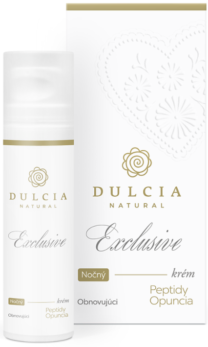 Dulce Exclusive obnovující noční pleťový krém Peptidy Opuncie