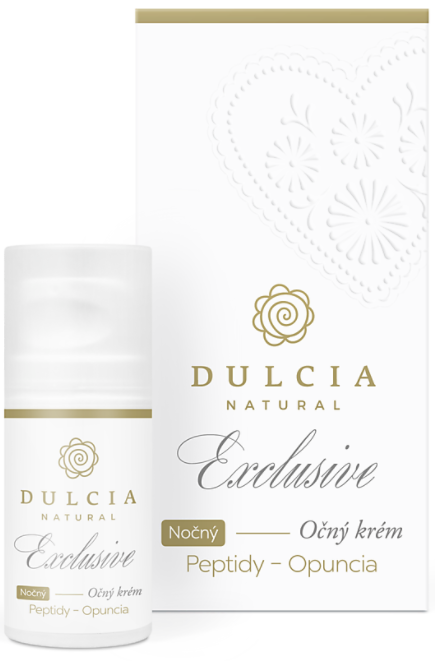 Dulce Exclusive noční oční krém Peptidy Opuncie