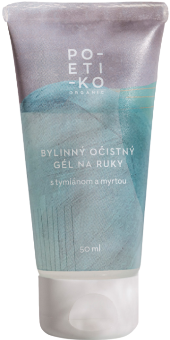 POETIKO organic bylinný očistný gel na ruce s Tymiánem a Myrtou