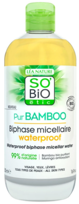 SO'BiO étic Pur Bamboo Waterproof Biphase Micellar Water
