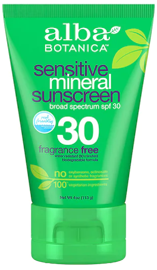 Alba Botanice Sensitive Mineral Sunscreen SPF 30