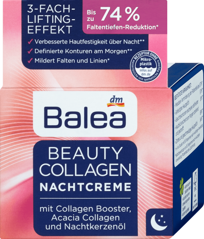 Balea Noční pleťový krém Beauty Collagen