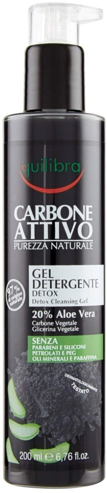 Equilibra Active Charcoal Detox čistící gel