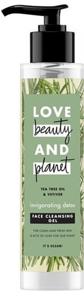Love Beauty & Planet Tea Tree & Vetiver čistící gel na obličej