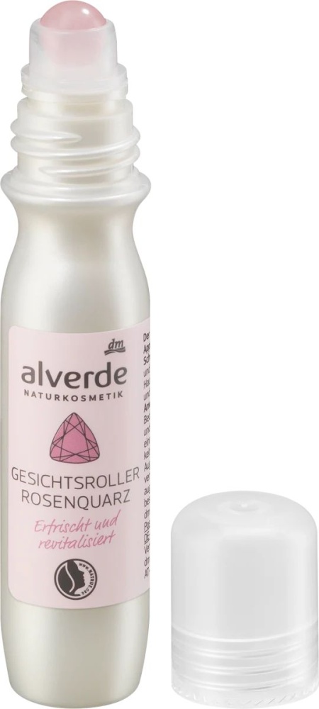 Alverde Masážní pleťový roll-on Rosenquarz