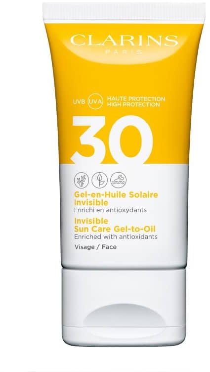 Clarins Invisible Sun Care Gel-To-Oil pro Face SPF30