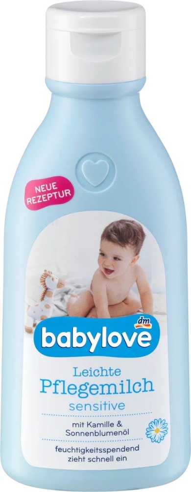 Babylove Lehké tělové mléko Sensitive