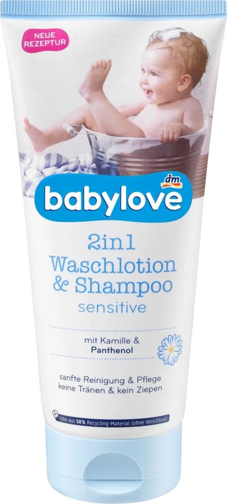 Babylove Sprchovací emulze a šampon 2v1 Sensitive