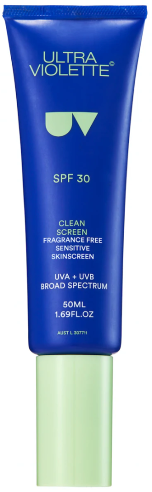 Ultra Violette Clean Screen Fragrance Free Mineral Skinscreen Weightless Gel SPF 30