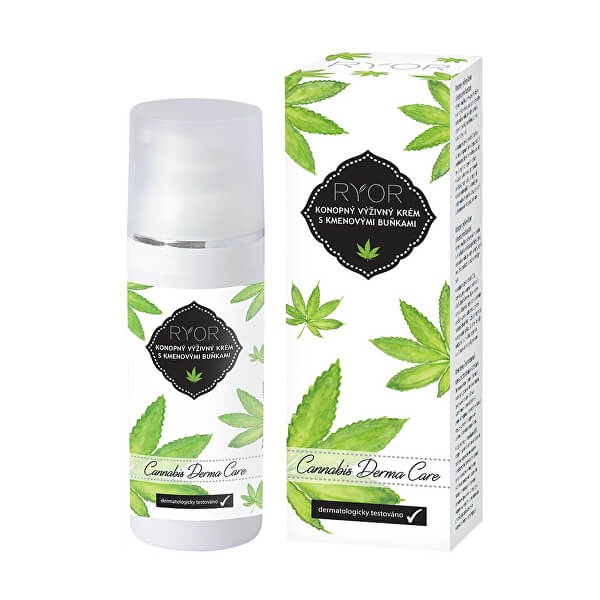 RYOR Cannabis Derma Care Konopný výživný krém s kmenovými buňkami