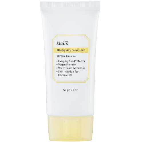 Dear Klairs All-day Airy Sunscreen Lehký opalovací krém SPF50 PA++++