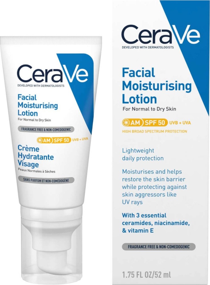 CeraVe AM Facial Moisturising Lotion SPF50 Hydratační pleťový krém
