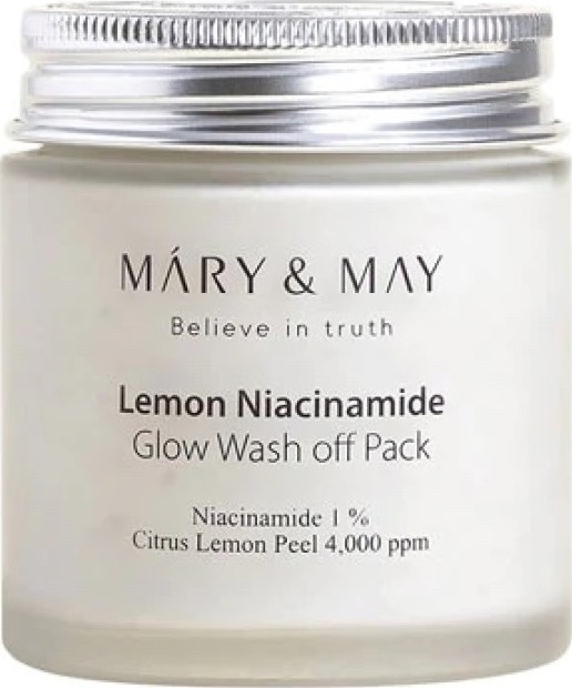 MARY & MAY Lemon Niacinamide Glow Wash Off Pack Jílová pleťová maska