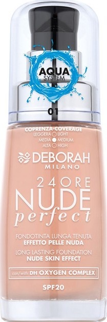 Deborah Milano 24Ore Nude Perfect Dlouhotrvající make-up SPF 20