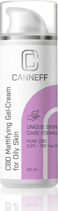 CANNEFF CBD Matující gel-krém pro mastnou pleť