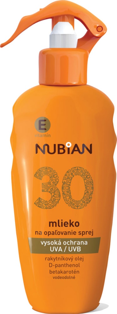 Nubian Mléko na opalování sprej SPF 30