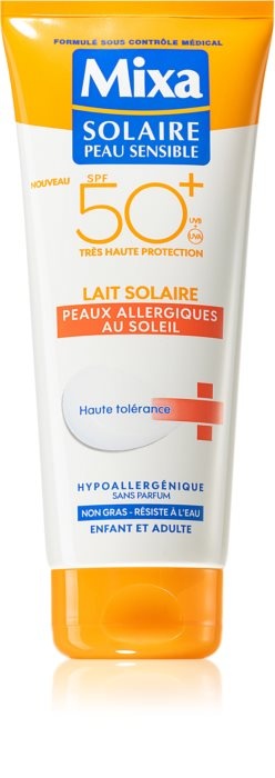 MIXA Lait Solaire Opalovací krém pro citlivou a alergickou pleť SPF 50+