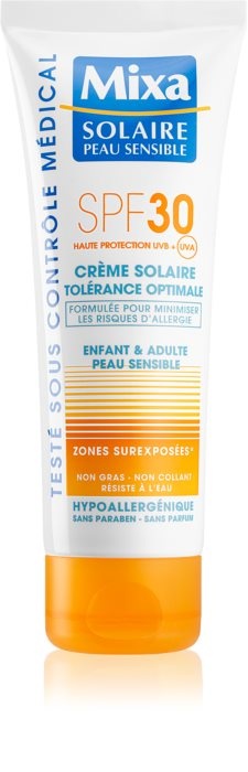 MIXA Creme Solaire Krém na opalování pro citlivou pokožku