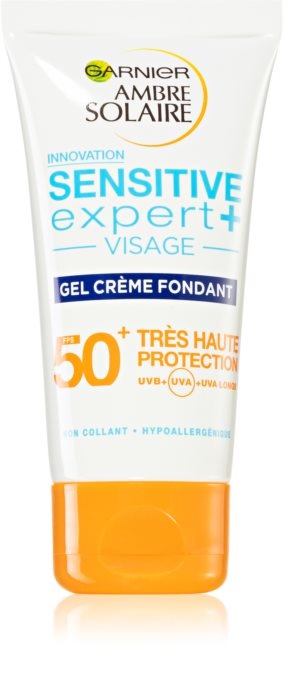 Garnier Ambre Solaire Sensitive Expert+ Opalovací gel-krém SPF50+