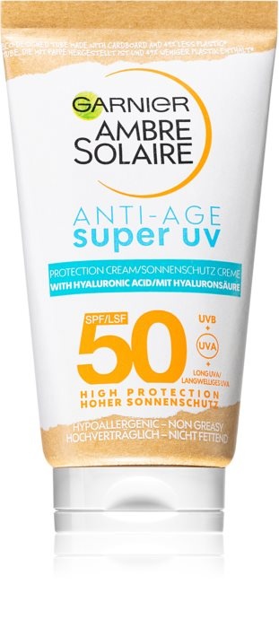 Garnier Ambre Solaire Anti-Age Super UV Ochranný krém na obličej SPF 50