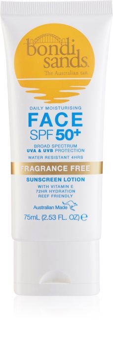 Bondi Sands Face Fragrance-Free SPF 50+ Opalovací krém na obličej