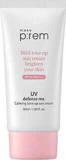 Make p:rem UV Defense Me. Calming Tone Up Sun Cream SPF 50+ PA++++