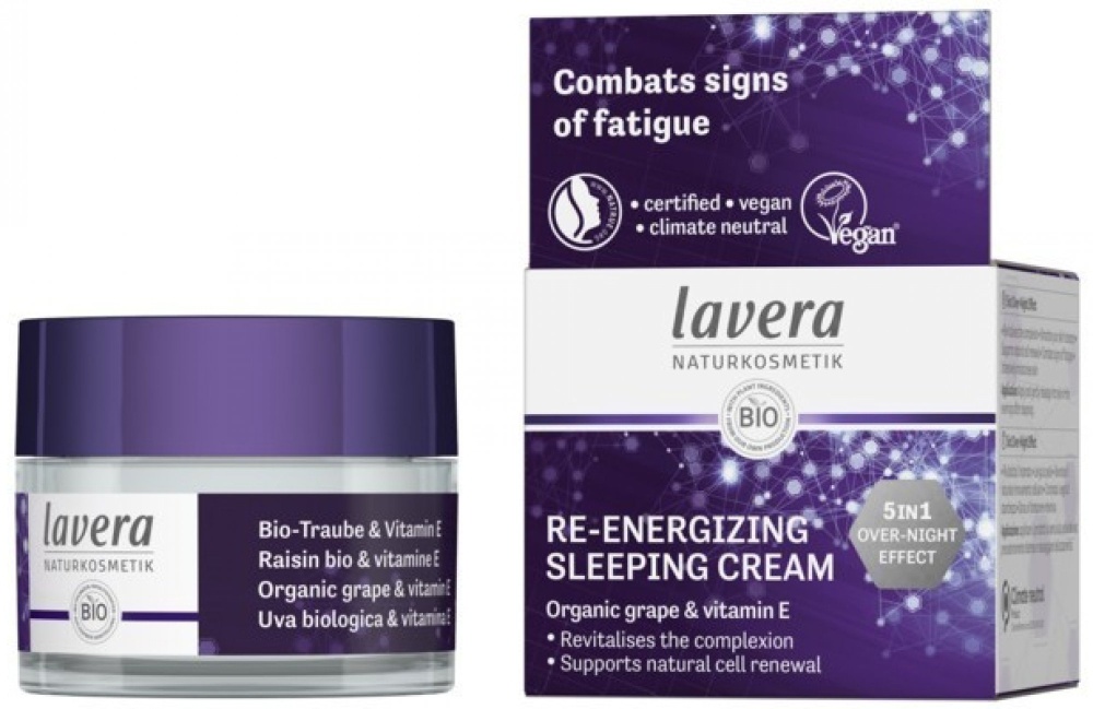 Lavera Re-Energizing Sleeping 5in1 Noční pleťový krém