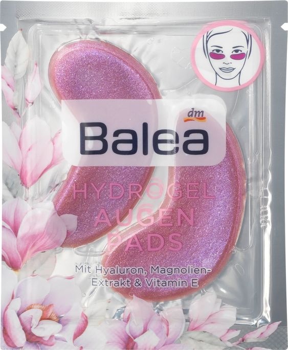 Balea Hydrogelové polštářky pod oči s kyselinou hyaluronovou a magnolií