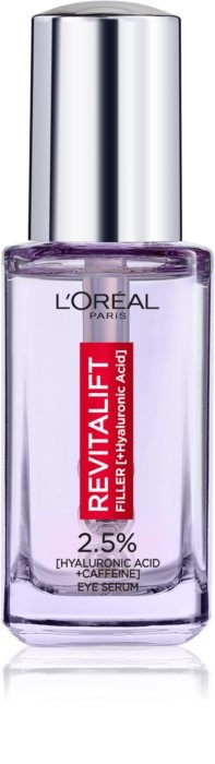 L'oréal Paris Oční sérum Revitalift Filler 2,5% [+Hyaluronic Acid + Caffeine]
