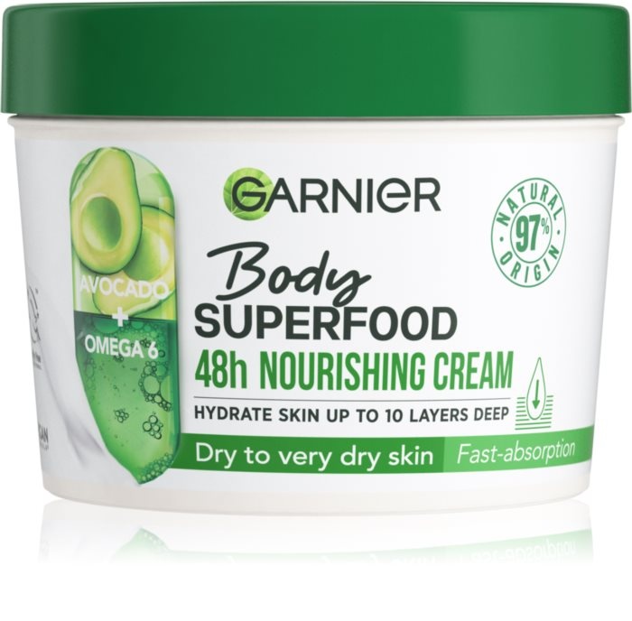 Garnier Body SuperFood 48h tělový krém s avokádem