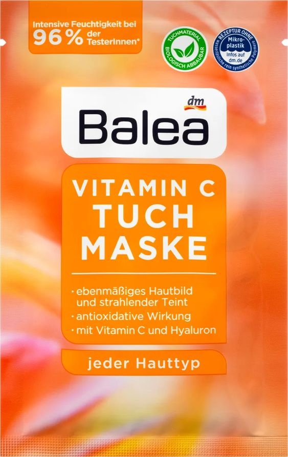Balea Textilní pleťová maska Vitamin C