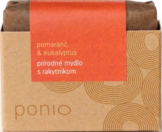Ponio Pomeranč & eukalyptus s rakytníkem přírodní mýdlo